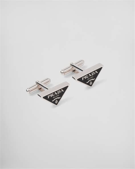 prada silver cufflinks|Prada cufflinks.